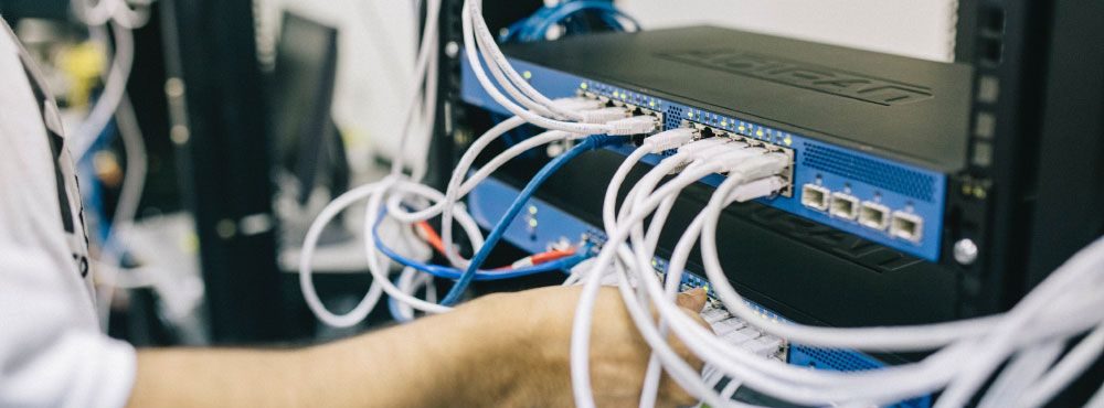Electrician installing cables on Northern Beaches
